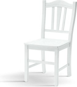 Scaun Hard, realizat integral din lemn de fag, L 46cm/l 50cm /H 95cm - ALB