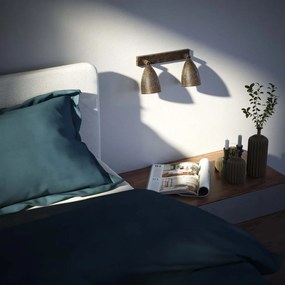 Aplica de perete din alama cu 2 spoturi directionabile Stoccolma