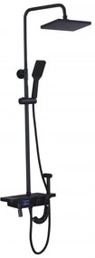 Coloană Duș cu Afisaj MCD, Inox Negru Model SJG/002 – Design Modern și Funcțional pentru Baia Ta