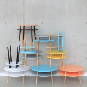 Măsuță de cafea Ragaba UFO Ø 57 cm, gri deschis