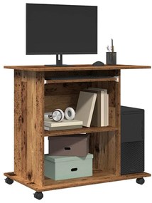vidaXL Birou pentru computer lemn vechi 80x50x75 cm din lemn prelucrat