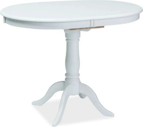 Masa alba clasica DELLO, extensibila, 100/129x70x75 cm