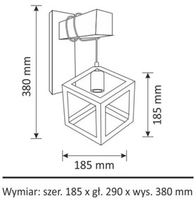 Aplică SWEDEN 1xE27/20W/230V