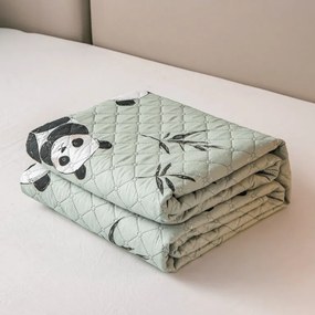 Cuvertura de pat PANDA RELAX verde Dimensiune: 220 x 240 cm