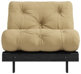 Fotoliu galben muștar Roots Black Night – Karup Design