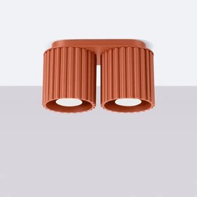 Sollux SL.1800 - Spot AURA 2xGU10/10W/230V portocaliu