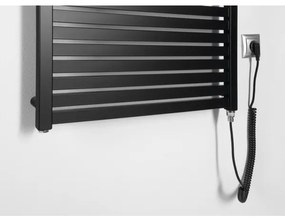 Radiator portprosop electric pentru baie Aqualine TONDI-E 400W/230V 97 cm negru mat