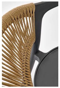 Scaun de bucătărie Auryn, maro / negru
