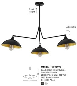 Lustra suspendata design modern MIRBA