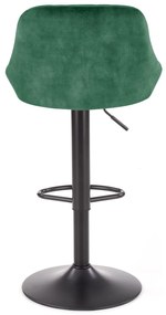 Zondo Scaun tip bar Henrietta (verde închis + negru). 1039558