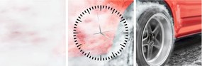 Tablou - Mașină de curse (cu ceas) (90x30 cm)
