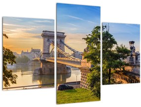 Tablou - Pod peste râu, Budapesta, Ungaria (90x60 cm)