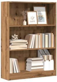 vidaXL Bibliotecă, stejar artizanal, 80x24x109 cm, lemn prelucrat