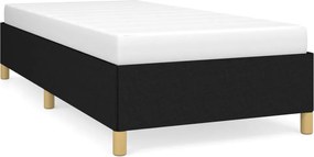 vidaXL Cadru de pat fără saltea, negru, 100x200 cm, textil