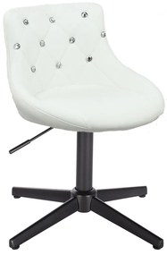 HC931CROSS Scaun Alb cu Bază Neagră