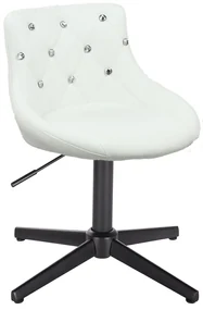 HC931CROSS Scaun Alb cu Bază Neagră