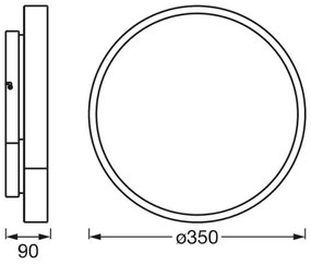 Plafonieră LED RGBW dimabilă SMART+ ORBIS LED/28W/230V Wi-Fi Ledvance