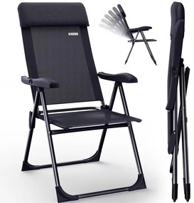 Deuba Set de 2 scaune de camping - antracit