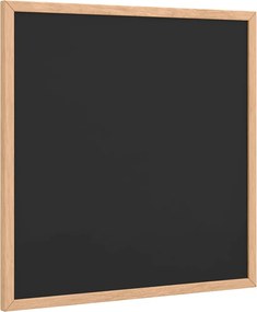 vidaXL Tablă cu cadru din lemn masiv de pin negru 40x40 cm