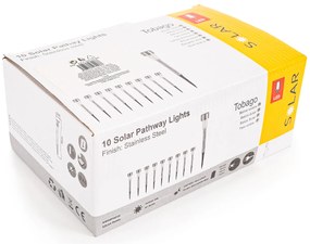 Set de lămpi LED solare 4Home, 10 buc., alb cald