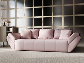 Canapea extensibilă dumonde cu ladă de depozitare si sezut confortabil din spuma high-density, Berlin Enjoy Flamingo 250x100 cm