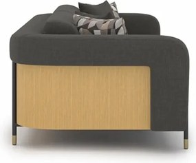 Canapea lemn masiv Marquesa 3 Locuri, 260 × 100 × 75 cm