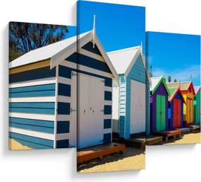 Tablou - Plaja Brighton, Melbourne, Australia (90x60 cm)