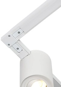 Sistem de șine modern alb cu 5 spoturi monofazate - Rondoo Up