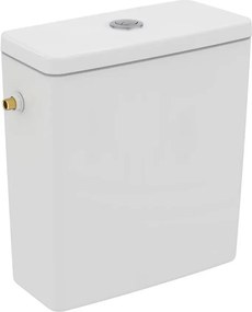 Rezervor pe vas WC Ideal Standard I.life B cu alimentare laterala alb lucios