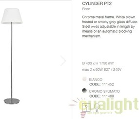 Lampadar, lampa de podea CYLINDER PT2 BIANCO 111452