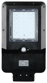 Lampă stradală solară LED cu senzor, 15 W, 7,4 V, 6000 K, IP65, 5400 mAh