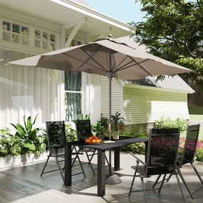 Outsunny Masă de grădină pentru 4-6 persoane, masă de dining pentru exterior cu orificiu pentru umbrelă, blat cu lamele 150 x 90 x 73 cm, negru | Aosom Romania