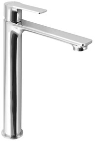 Baterie argintiu-lucios pentru chiuvetă înaltă Pax – Sapho