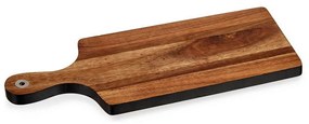Masă de tăiat negru maro lemn de salcâm (17,3 x 1,5 x 44,8 cm)