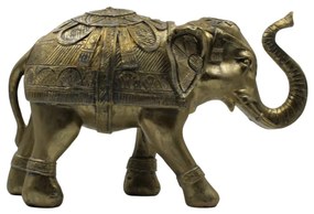 Decorațiune Feng-Shui, elefant auriu, 35x21.5x13 cm