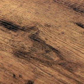 Vasagle Bancă pentru hol cu spațiu pentru pantofi INDY, 73x30x45cm, maro/negru