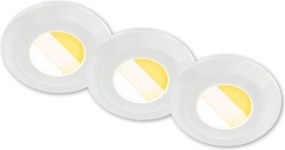 Briloner 7588036 - Plafonieră pentru baie KLIRA, set 3x LED, 3xLED/4,9W/230V, IP44, alb