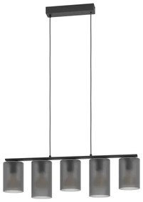 Lustră pe cablu Eglo 901163 COLOMERA 5xE27/40W/230V gri