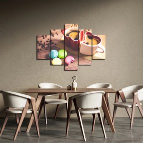 Tablou cu cafea și macarooni (150x105 cm)
