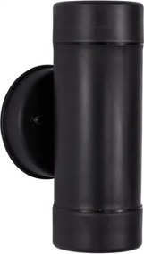 Aplica moderna de exterior cu iluminat ambiental up/down IP44 LIMBIO II neagra