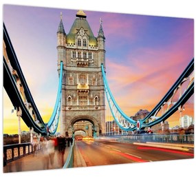 Tablou pe sticlă - Tower Bridge (70x50 cm)
