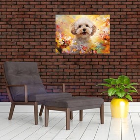 Tablou - Câine fericit (70x50 cm)