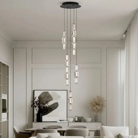 Corp de iluminat decorativ inaltime 200cm, Alume LED din metal si acrilic