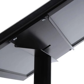 Menuboard cu vitrina LED 2 x A4, negru