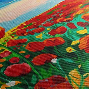 Tablou - Câmp cu maci (70x50 cm)