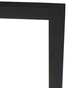 Plafoniera neagra 40 cm incluzând LED cu telecomandă - Live