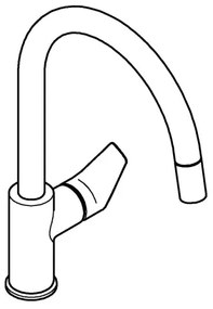 GROHE 30550000 - Baterie pentru chiuvetă START EDGE, 357 mm, crom lucios