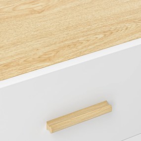 Comodă HOMCOM 2S stejar 40x50 | Aosom Romania