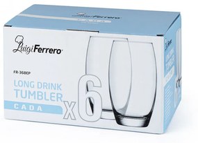 Set pahare pentru apa Luigi Ferrero Cada FR-368EP 510ml, 6 bucati 1006915