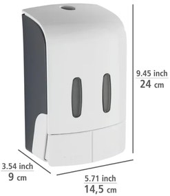 WENKO TARTAS – dozator de săpun, 480 ml, alb/gri, cod 24591100